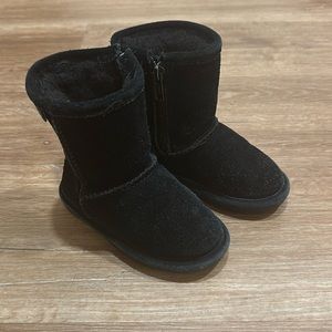 Bearpaw Toddler Black Boots Size 7